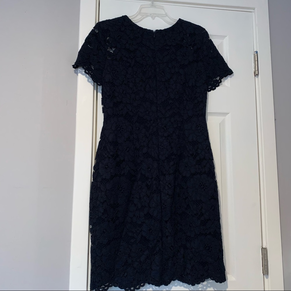 Lauren Ralph Lauren Navy Lace Cocktail Dress Size 12